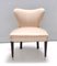 Pink and Tan Satin Side Chairs attributed to Carlo Enrico Rava, 1950s, Set of 2, Image 4