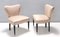 Pink and Tan Satin Side Chairs attributed to Carlo Enrico Rava, 1950s, Set of 2 3