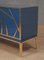 Mid-Century Italian Blue Glass and Brass Sideboard, 2000 6