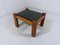 Brutalist Coffee Table in Oak & Natural Stone, 1970s 2