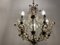 Crystal Macaroni Rose Chandelier, 1950s 7