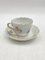 Porcelain Coffee Cup and Saucer with Gold Rims from Meissen, Set of 2 1