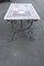 Garden Table in Iron with Marble Top, 1980s 2