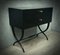 Mid-Century Black Commode with Brass Keys, 1970s 6