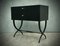 Mid-Century Black Commode with Brass Keys, 1970s 8