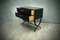 Mid-Century Black Commode with Brass Keys, 1970s 3