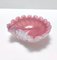 Italian Pink Opaline and Lattimo Glass Shell Bowl by Fratelli Toso, 1960s 6