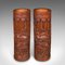 Tall Chinese Brush Pots in Bamboo, Set of 2 1