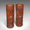 Tall Chinese Brush Pots in Bamboo, Set of 2, Image 2