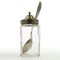 German Biedermeier Mustard Container with Spoon, 1930s, Set of 2 1