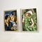 After Tamara De Lempicka, Large Figurative Compositions, 1980, Oil on Canvas Paintings, Set of 2 3