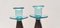 Vintage Italian Candleholders in Brown and Aquamarine Murano Glass, 1980s, Set of 2, Image 5