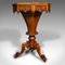 English Trumpet Sewing Table, 1840s, Image 12