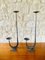 French Brutalist Style Two-Arm Iron Candlesticks, Set of 2 19