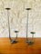 French Brutalist Style Two-Arm Iron Candlesticks, Set of 2 22