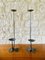 French Brutalist Style Two-Arm Iron Candlesticks, Set of 2, Image 2
