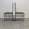 Vintage Chromed Steel Chairs with Back in Curved Plywood, 1970s, Set of 6 3