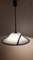 Vintage German Height-Adjustable Ceiling Lamp in White and Black Plastic from Aro Leuchten, 1980s 4