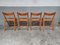 Mid-Century Rattan Folding Dining Chairs from Ikea, 1980, Set of 4 24