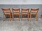 Mid-Century Rattan Folding Dining Chairs from Ikea, 1980, Set of 4, Image 24