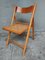 Mid-Century Rattan Folding Dining Chairs from Ikea, 1980, Set of 4 5