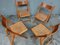 Mid-Century Rattan Folding Dining Chairs from Ikea, 1980, Set of 4 11