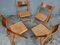 Mid-Century Rattan Folding Dining Chairs from Ikea, 1980, Set of 4, Image 11