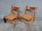 Mid-Century Rattan Folding Dining Chairs from Ikea, 1980, Set of 4 4