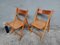 Mid-Century Rattan Folding Dining Chairs from Ikea, 1980, Set of 4, Image 4