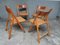 Mid-Century Rattan Folding Dining Chairs from Ikea, 1980, Set of 4 8