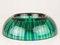 Small Blue & Green Murano Glass Ashtray attributed to VeArt, 1980s 5