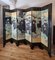 Chinese Qing Dynasty Lacquered Six-Panel Room Divider, Image 7