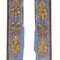 Light Blue and Fine Gold Lacquered Wood Carvings, 1700s, Set of 2 5