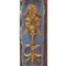 Light Blue and Fine Gold Lacquered Wood Carvings, 1700s, Set of 2 2