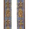 Light Blue and Fine Gold Lacquered Wood Carvings, 1700s, Set of 2 4