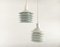 Mid-Century Danish Lamellar Pendants from Lyfa, 1960s, Set of 2 8