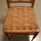Vintage Beech & Rope Dining Chair, Italy, 1940s 4