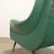 Vintage Armchair in Leatherette & Metal, Italy, 1950s 6