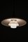 Ceiling Lamp in Brass and Opaline Glass attributed to Poul Henningsen, 1930s, Image 3