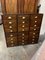 Edwardian Bank of Drawers with Brass Handles 4