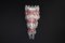 Pink and Clear Murano Glass Wall Chandeliers by Carlo Scarpa, 1960, Set of 2, Image 11