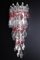 Pink and Clear Murano Glass Wall Chandeliers by Carlo Scarpa, 1960, Set of 2 5