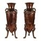 Patinated Bronze Vases by Ferdinand Barbedienne, 1800s, Set of 2 1
