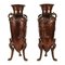 Patinated Bronze Vases by Ferdinand Barbedienne, 1800s, Set of 2, Image 1