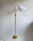 Swedish Brass Adjustable Witches Hat Floor Lamp, 1950s 5