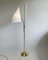 Swedish Brass Adjustable Witches Hat Floor Lamp, 1950s 6
