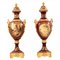 Vases Style Louis XVI en Porcelaine avec Bronze Doré, France, 1920s, Set de 2 4