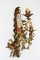 French Regency Style Wall Lamp with Florentine Flowers, Italy, 1970s, Image 6