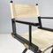 Italian Modern Folding Chairs in Black Wood and White Fabric, 1990, Set of 8, Image 9