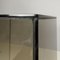 Italian Modern Golden Wood and Grey Glass Coffee Tables, 1970s, Set of 2 10